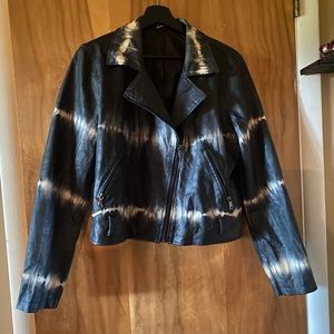 Rock & Republic-Tie Die Moto Jacket-Large